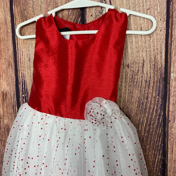 Holiday Editions Red Dress w/Tulle & Sparkles 3T - Picture 2 of 6